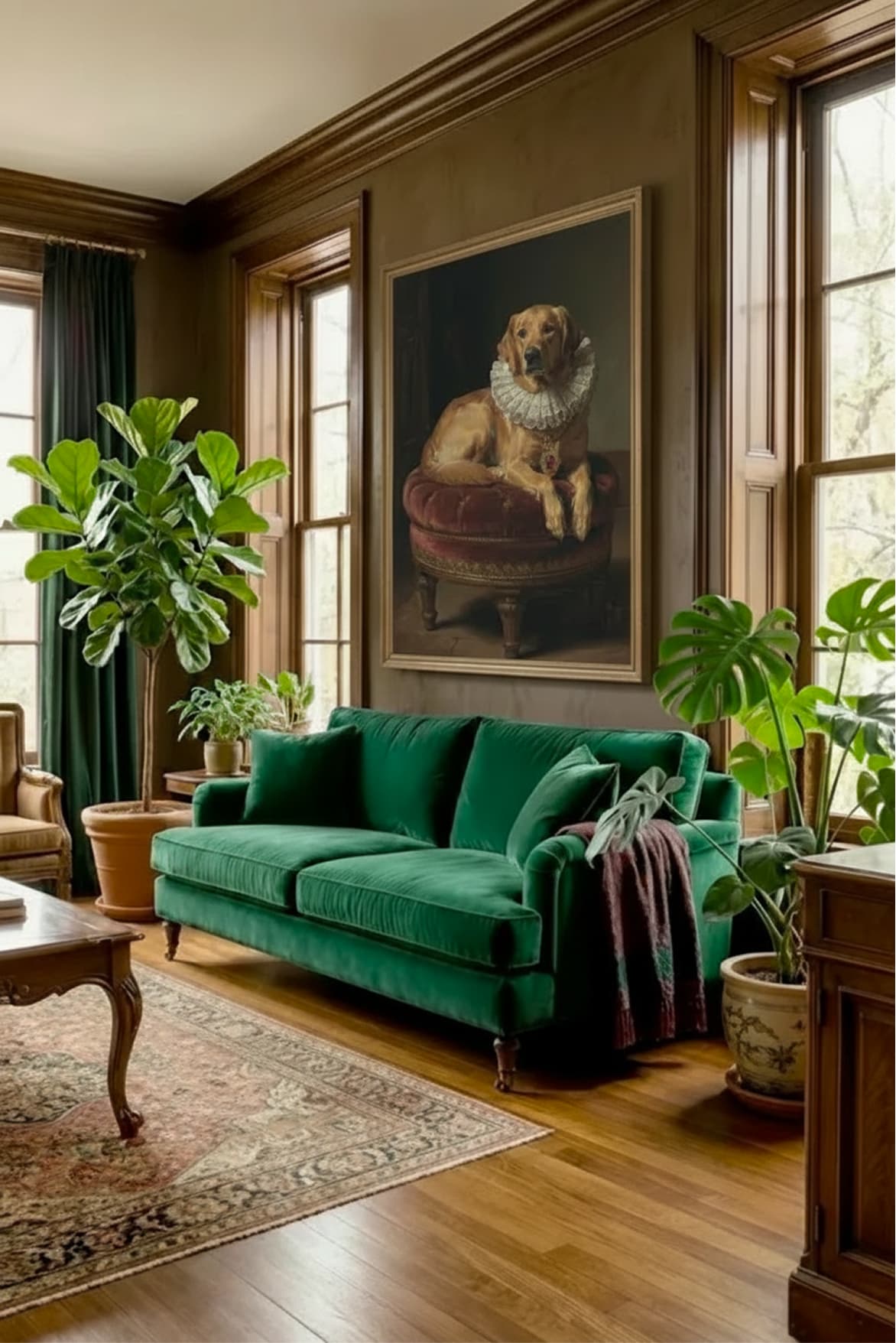 40x60" frame in a room